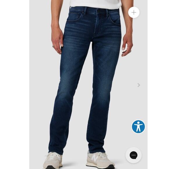 Hudson Los Angeles Blake Slim Straight Mens Denim Jeans Mens 33 x 34 - Picture 1 of 8